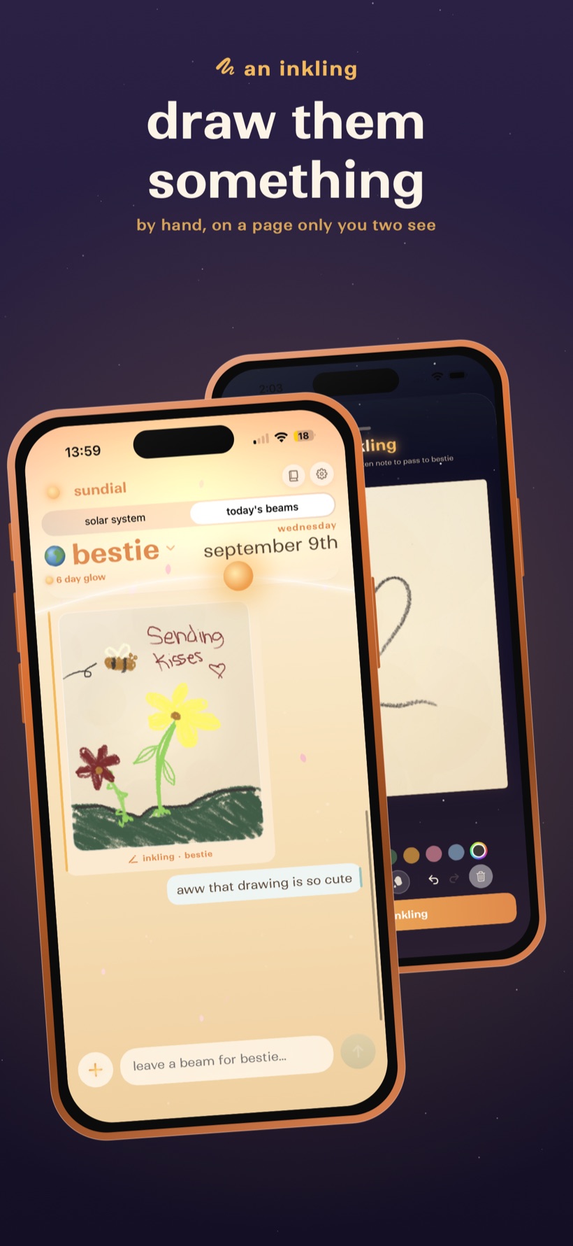 Sundial — an inkling: draw them something
